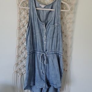 Denim romper